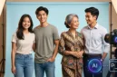Ilustrasi - Prompt Gemini AI Foto Studio Berdua. (Foto: AI)
