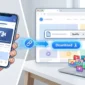 Ilustrasi - Cara Unduh Video Facebook Tanpa Aplikasi. (Foto: AI)