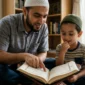 Ilustrasi - Cara Mendidik Anak Cinta Al-Quran. (Foto:AI)
