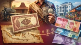 Ilustrasi - Asal-Usul Uang Rupiah. (Foto: AI)