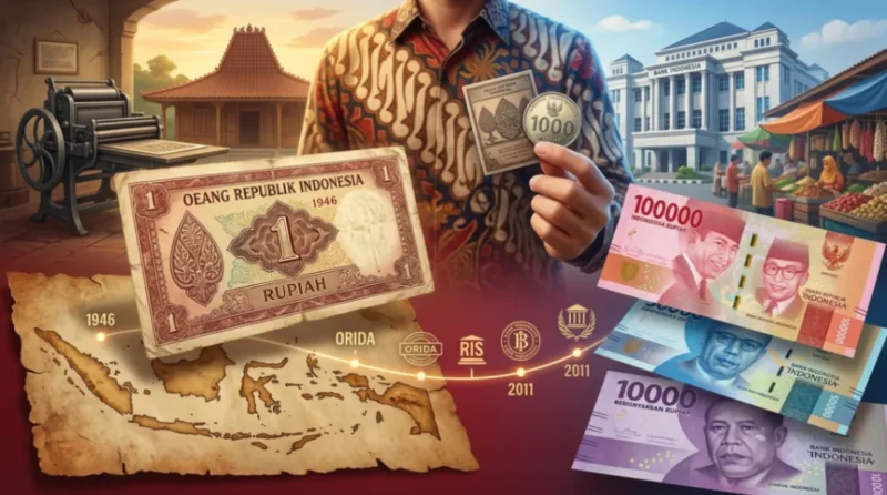 Ilustrasi - Asal-Usul Uang Rupiah. (Foto: AI)