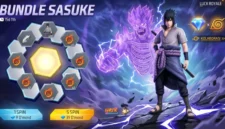 Ilustrasi - Bundle Sasuke FF x Naruto Mode Susanoo. (Foto: AI)
