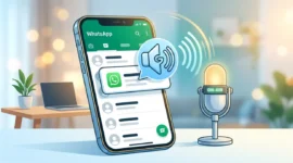 Ilustrasi - Notifikasi WhatsApp Pakai Suara Google. (Foto: AI)