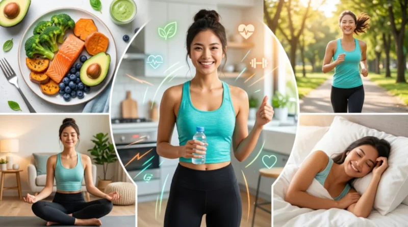 Ilustrasi - Cara Jaga Berat Badan Ideal Mencegah Obesitas. (Foto: AI)