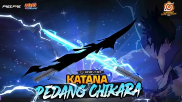 Ilustrasi - Cara Mengamankan Pedang Chikara Sasuke di Free Fire. (Foto: DuniaGames)